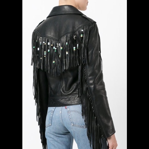 Gucci Punk Leather Biker Jacket Size 44/L - Picture 3 of 16